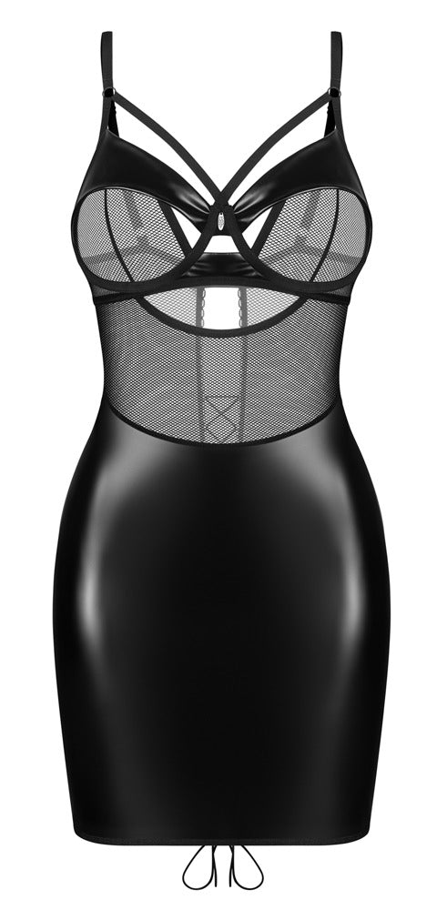 Dominna Chemise & Crotchless Thong Set – Obsessive