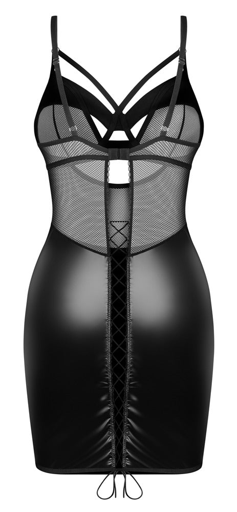 Dominna Chemise & Crotchless Thong Set – Obsessive