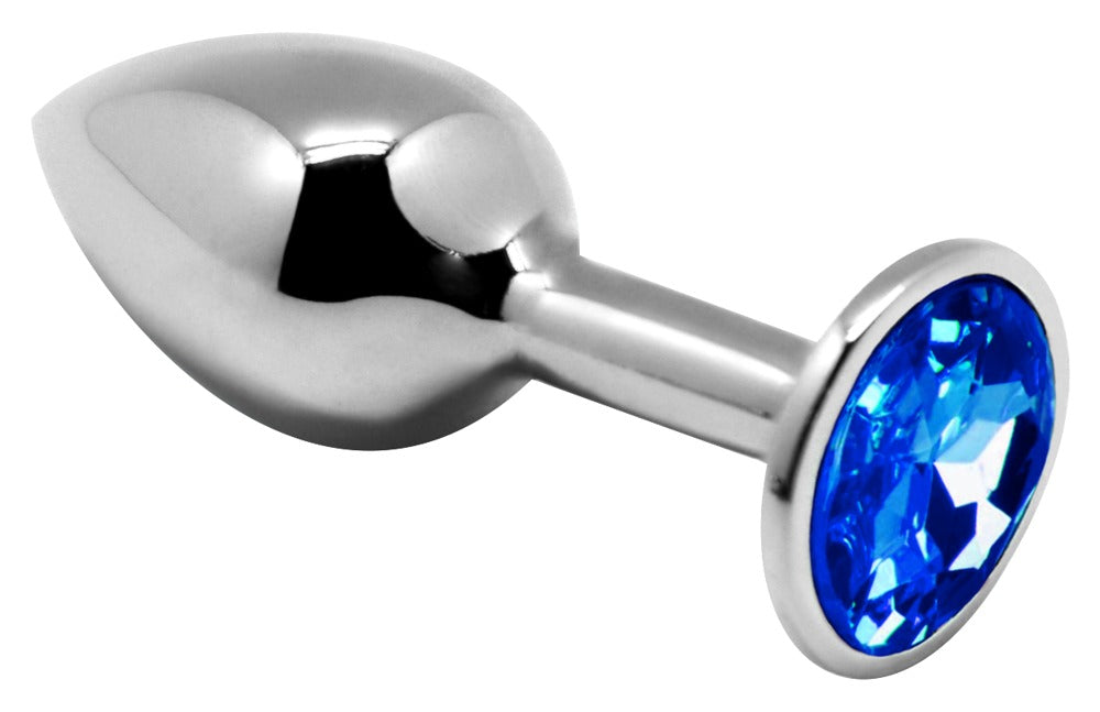 Metal anal plugs med anal-sikre stoppere og smykkesten
