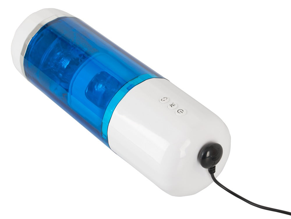 Genopladelig 3-i-1 masturbator med 10 vibrationer og 5 rotationsmønstre