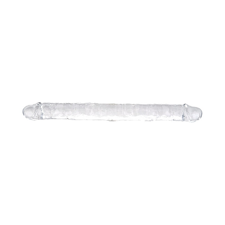 Loving Joy 18 inch dobbeltdildo i transparent TPE