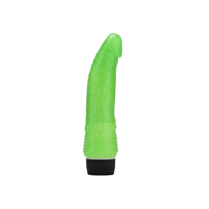 Vandtæt realistisk vibrator med 15 cm indførbar længde