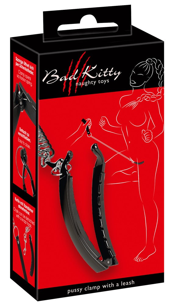 Bad Kitty Labia Clamp with Chain Leash