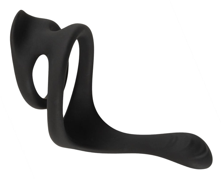 Erecto – Cock & Ball Ring i Liquid Silicone med Perineum-Stimulator