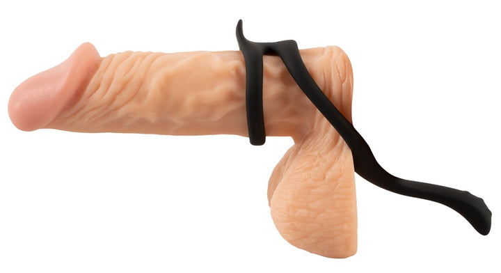 Erecto – Cock & Ball Ring i Liquid Silicone med Perineum-Stimulator