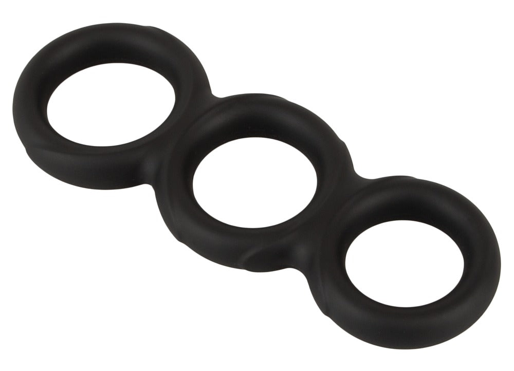 Erecto – Triple Cock Ring i Liquid Silicone (Ekstra Fleksibel & Støttende)