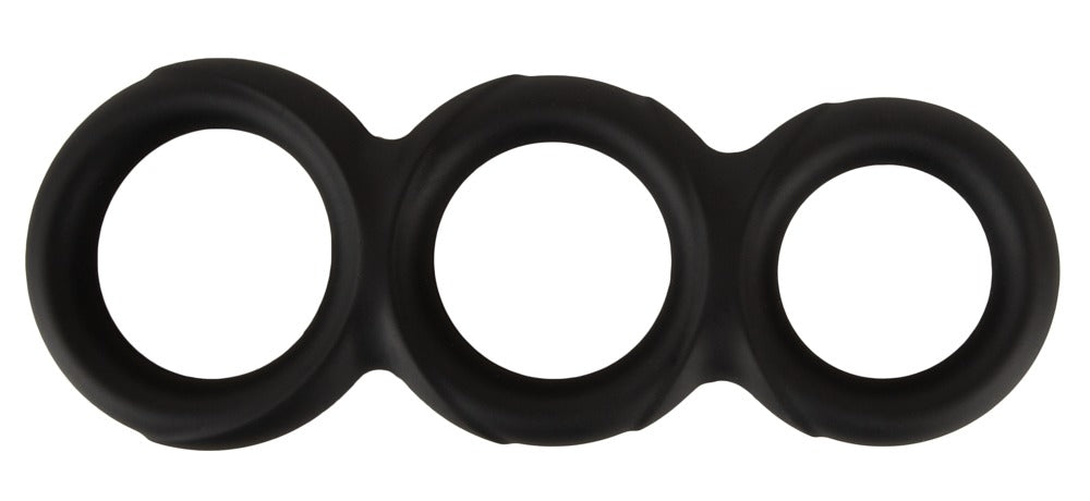 Erecto – Triple Cock Ring i Liquid Silicone (Ekstra Fleksibel & Støttende)