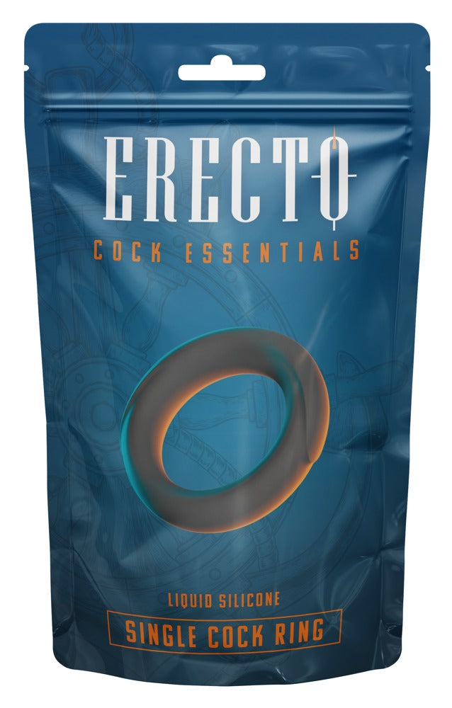 Erecto – Single Cock Ring i Liquid Silicone (Fleksibel & Støttende)
