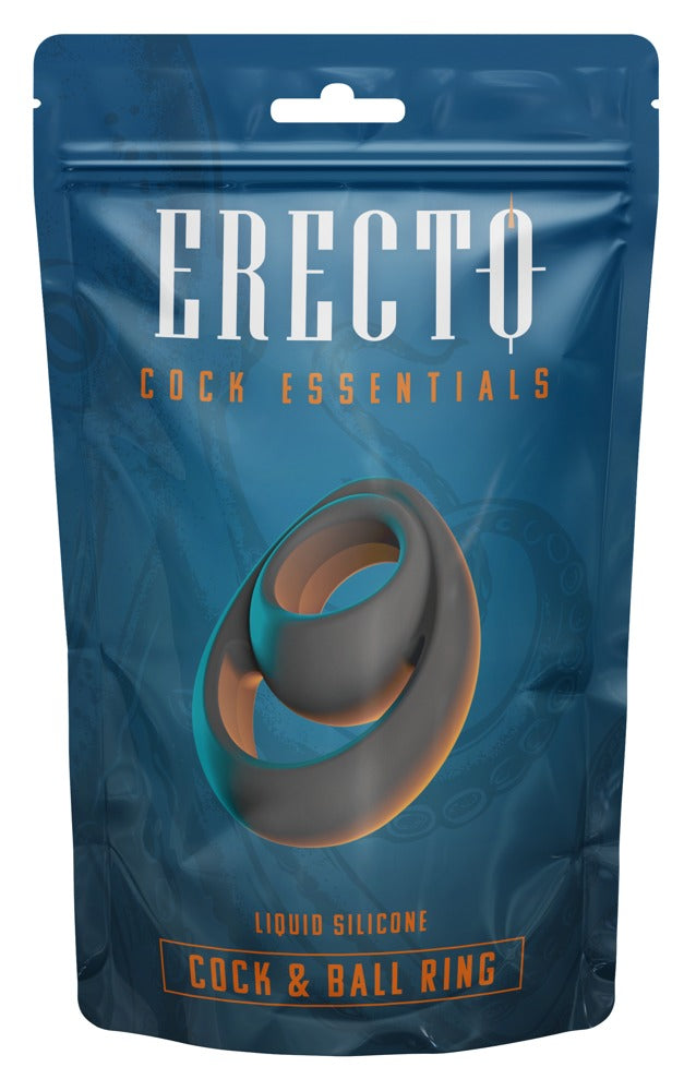 Erecto – Cock & Ball Ring i Liquid Silicone (Droplet Design & Fleksibel)