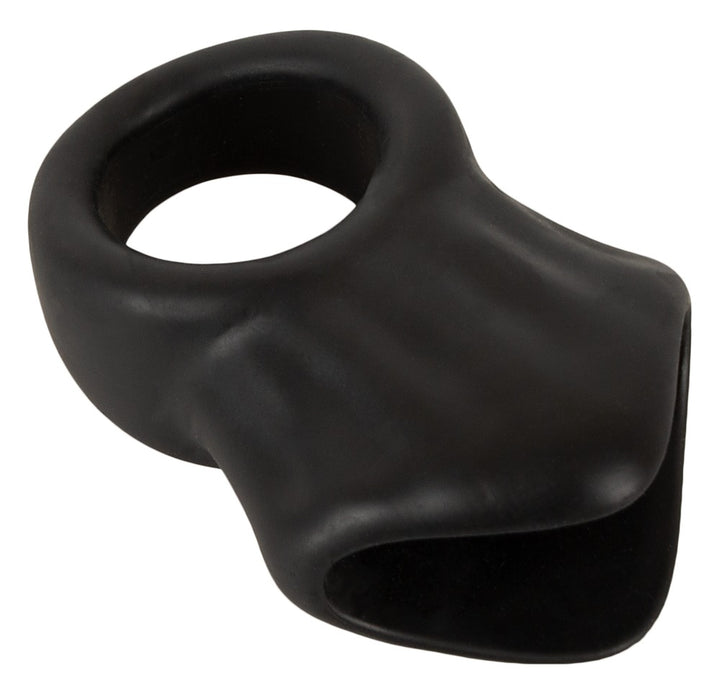 Erecto – Cock Ring med Ball Stretcher i Liquid Silicone (Fleksibel & Støttende)