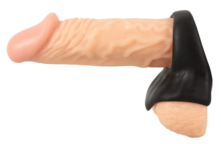 Erecto – Cock Ring med Ball Stretcher i Liquid Silicone (Fleksibel & Støttende)