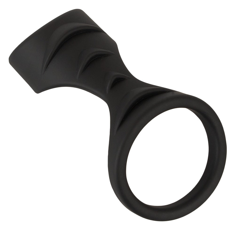 Erecto – Cock Sleeve med Ball Ring i Liquid Silicone (Struktureret & Fleksibel)