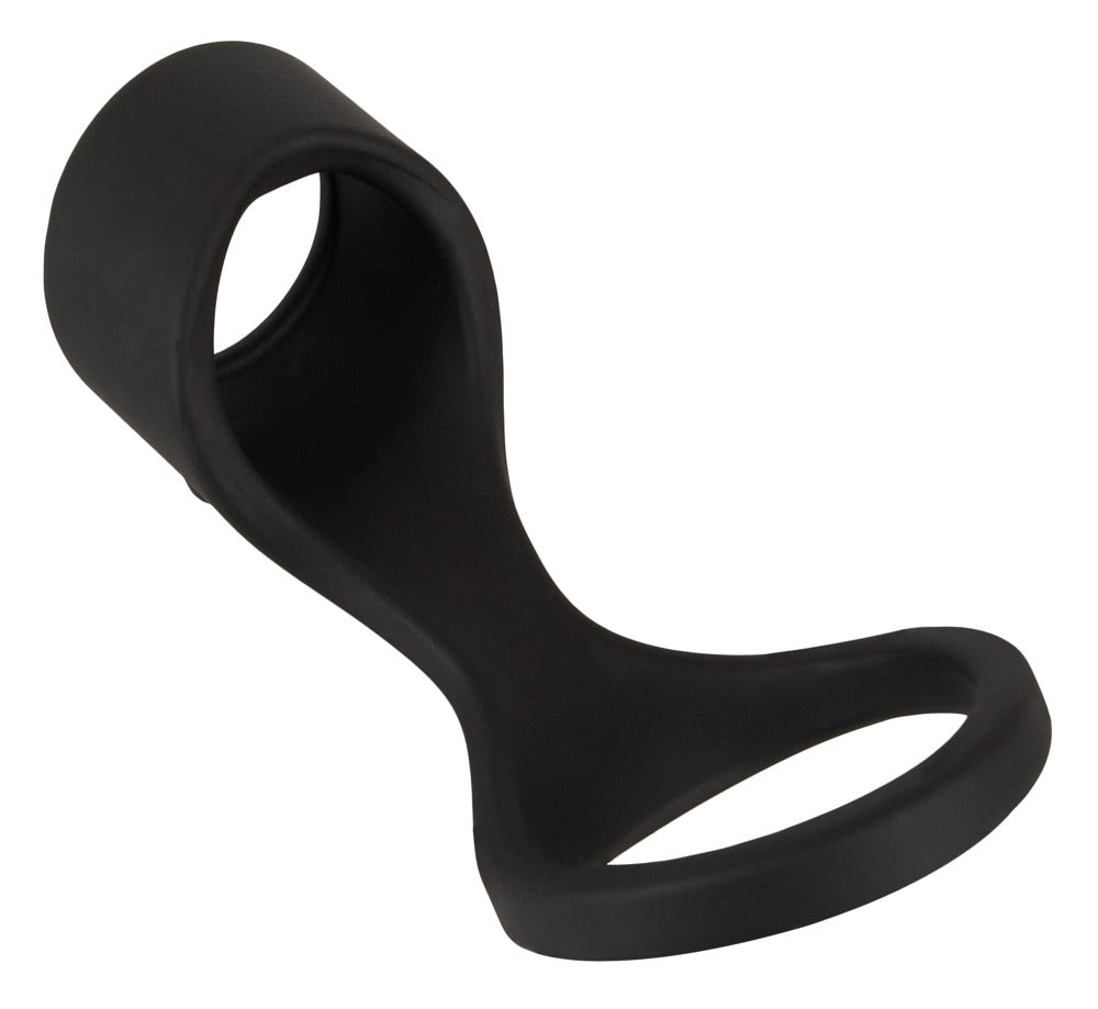 Erecto – Cock Sleeve med Ball Ring i Liquid Silicone (Struktureret & Fleksibel)