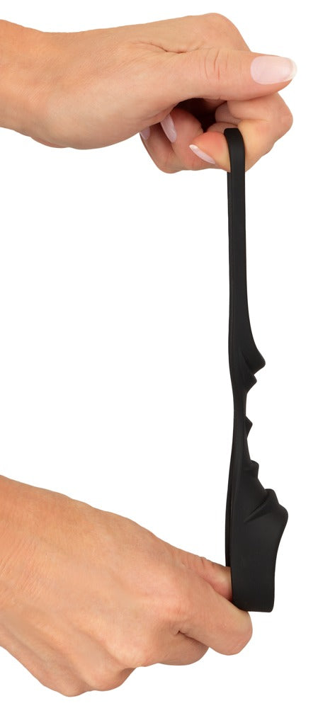 Erecto – Cock Sleeve med Ball Ring i Liquid Silicone (Struktureret & Fleksibel)