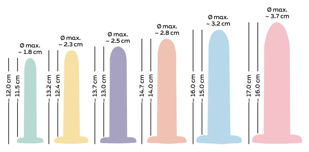 Dildo Sæt til Udvidelsestræning & Leg