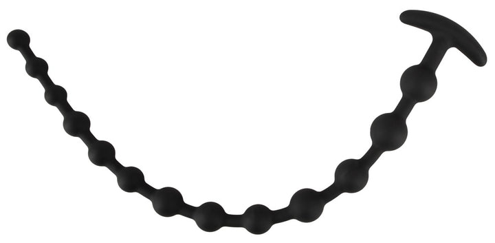 Black Velvets anal beads med bred anal-sikker ankerformet base