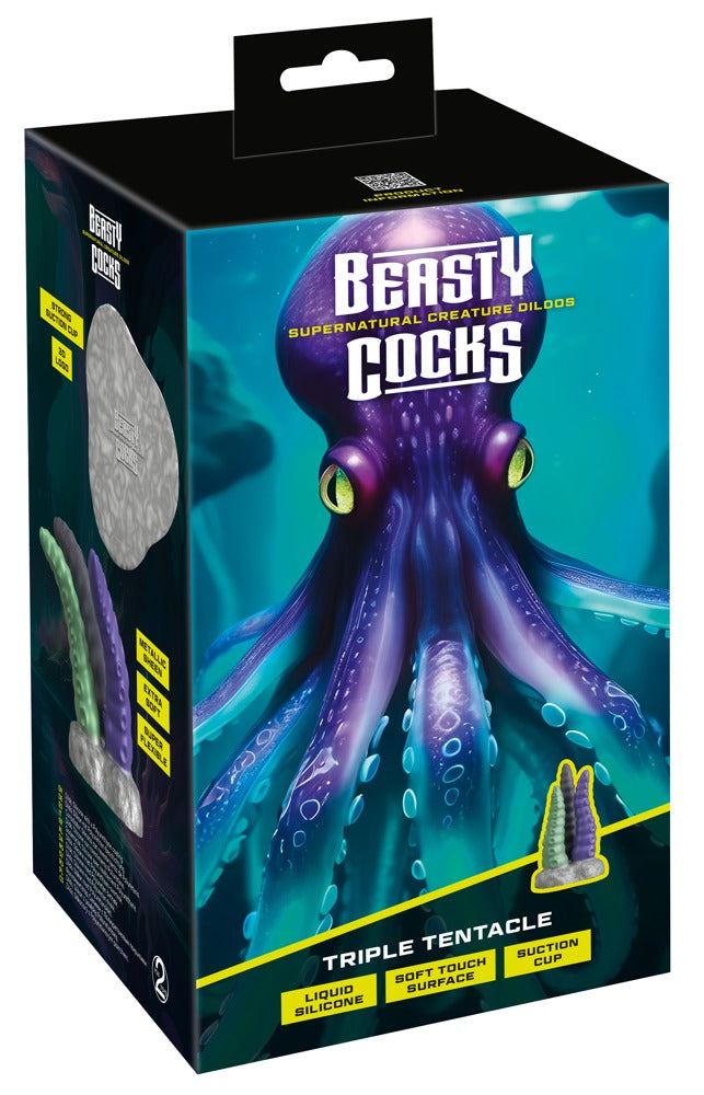 Beasty Cocks Triple Tentacle Dildo