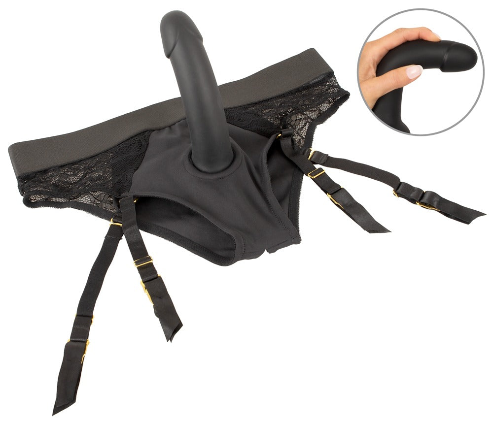 You2Toys Strap-On Briefs med Dildo – blonde briefs med aftagelig silikone dildo