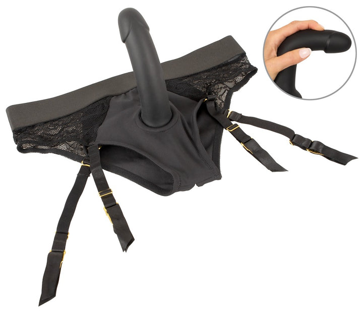You2Toys Strap-On Briefs med Dildo – blonde briefs med aftagelig silikone dildo
