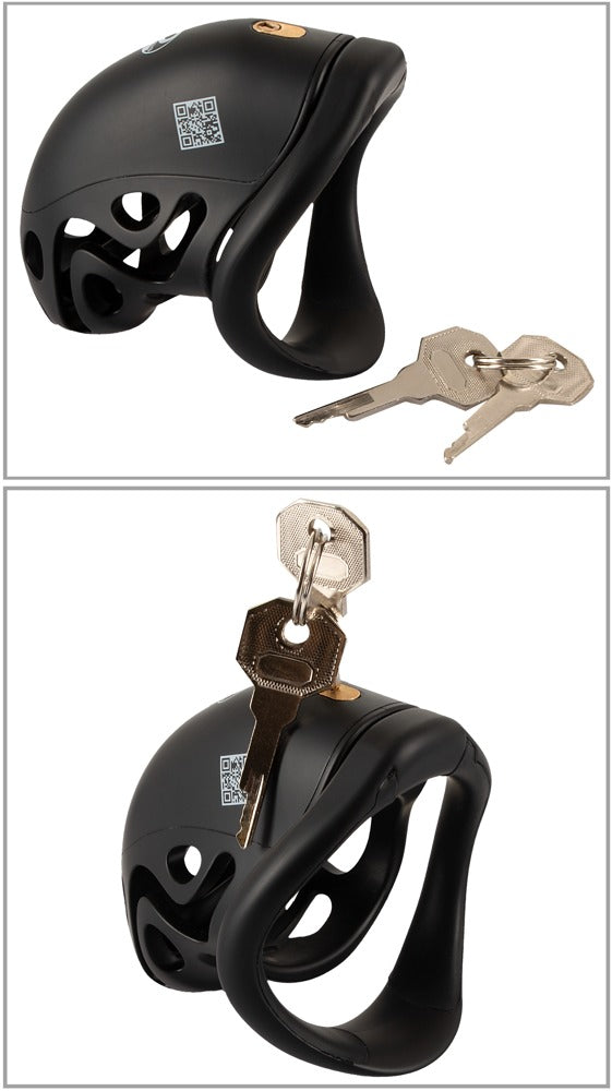 You2Toys Anatomisk Cock Cage – chastity cage med dilator, 3 ringe og lås