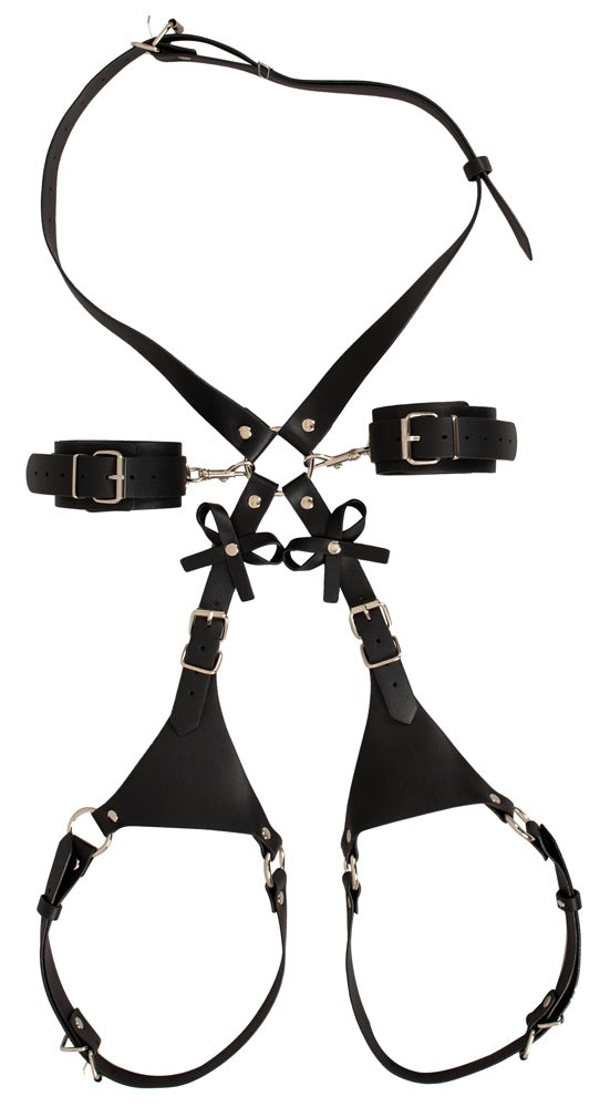 Bad Kitty Body Harness med Cuffs - EternaNordic
