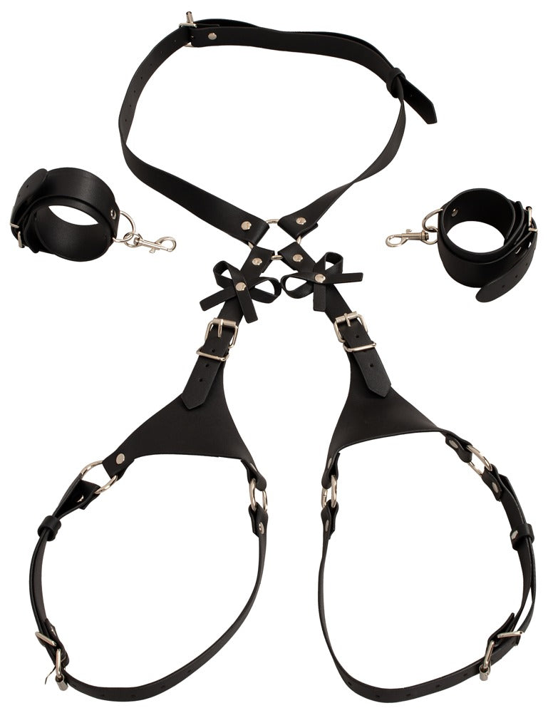 Bad Kitty Body Harness med Cuffs - EternaNordic