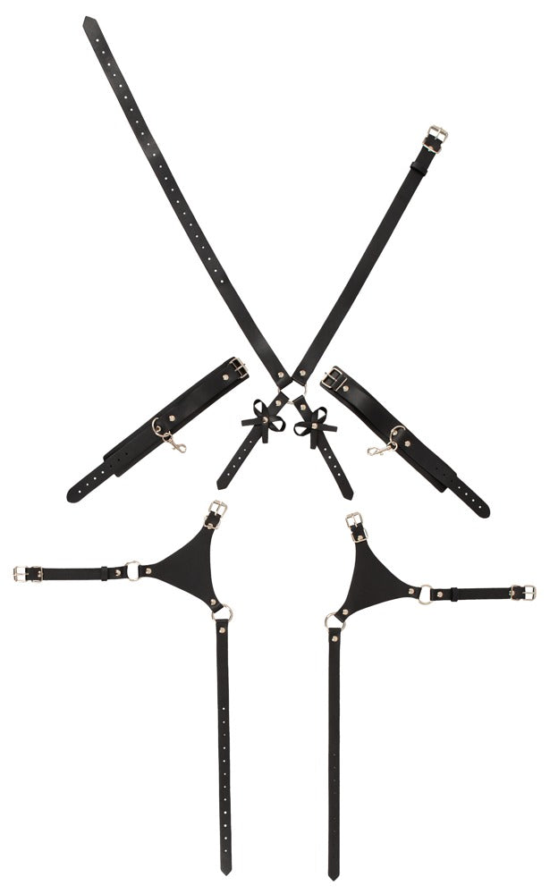 Bad Kitty Body Harness med Cuffs - EternaNordic
