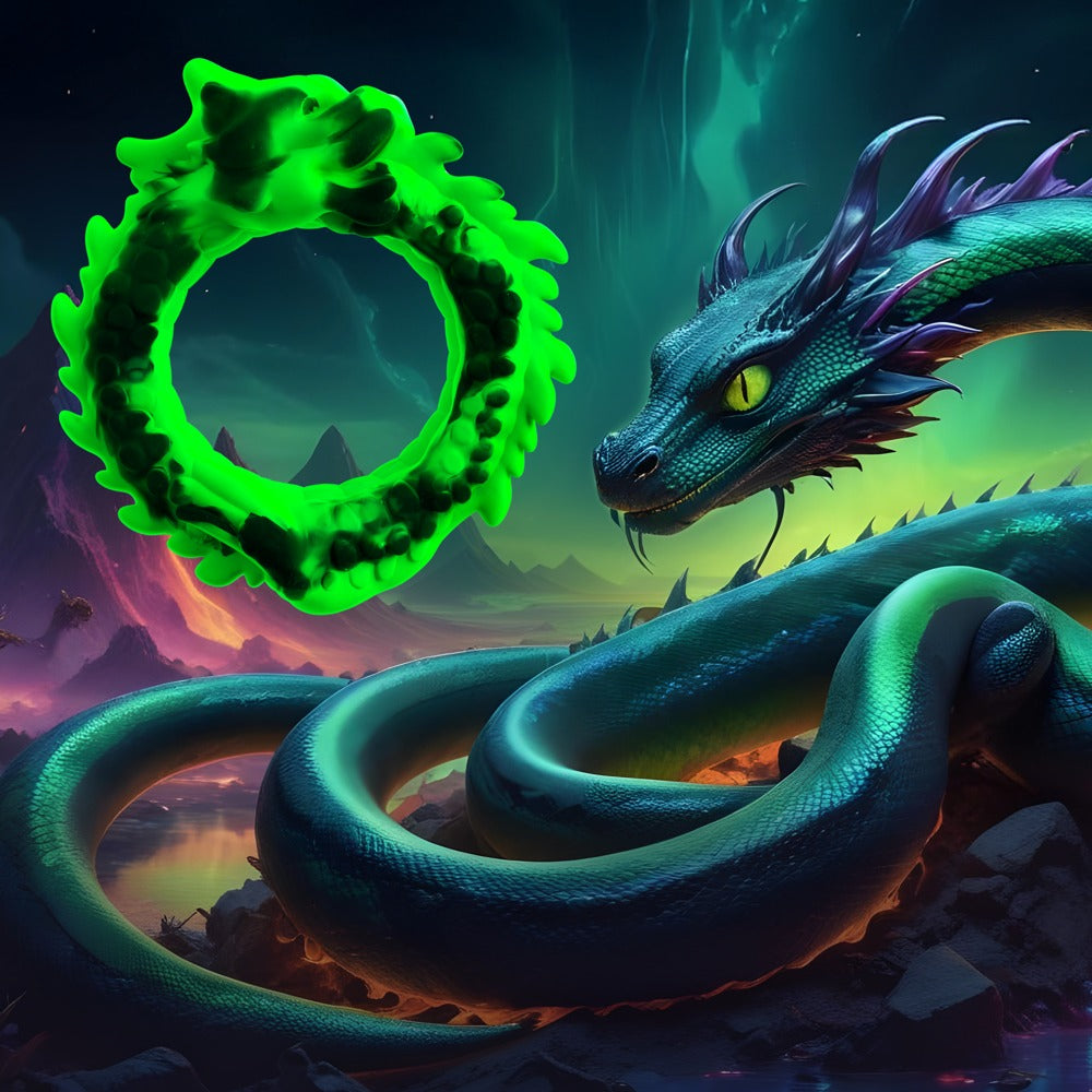 Beasty Cocks Dragon Loop Cock Ring i Liquid Silicone