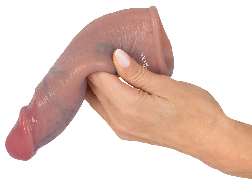 Realistixxx penissleeve i silikone med fleksibel kuglering