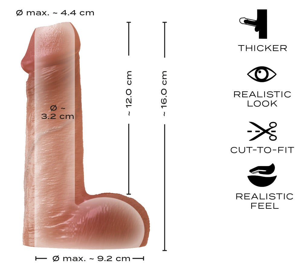 RealSleeve Intense – Cock &amp; Ball Sleeve i Silikone