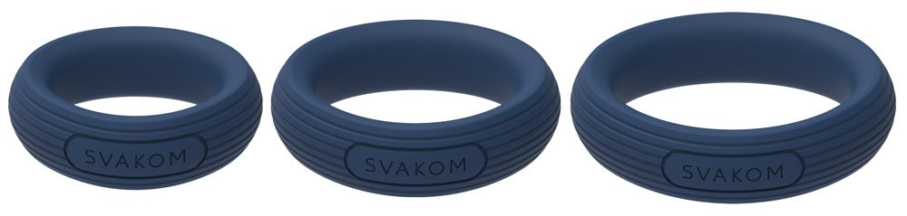 SVAKOM Triooo silikone penisringe i blød Liquid Silicone til komfortabel pasform