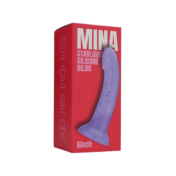 Silikone dildo med 15,24 cm indførbar længde