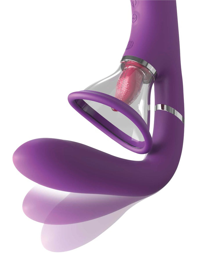 Her Ultimate Pleasure Pro – G-Spot Vibrator med Klitoris Suction & Tongue Stimulator