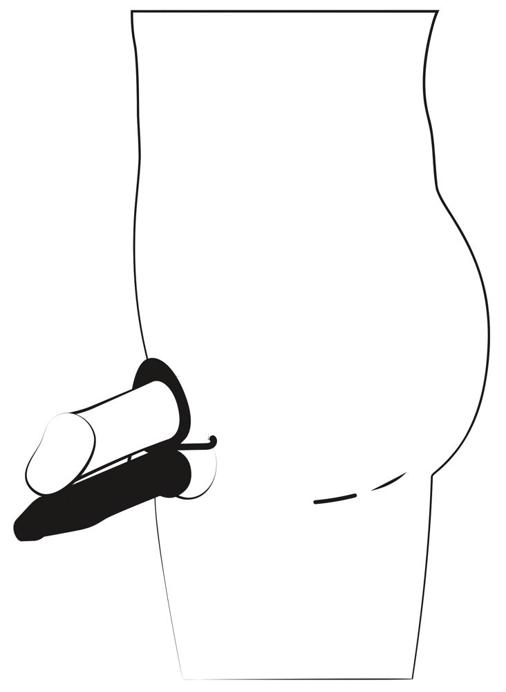 Tæt-Siddende Vibro-Combo til Hed Dobbel Penetration