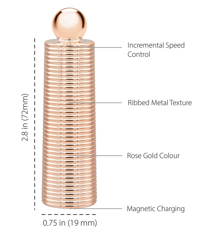 Desires Mini Vibrator med 5 Udskiftelige Vedhæftninger