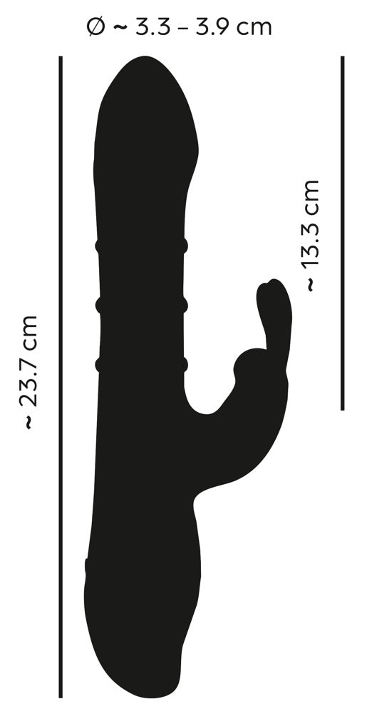 Rabbit Vibrator med 3 Massage-Ringe – Intens Dobbelt Stimulation