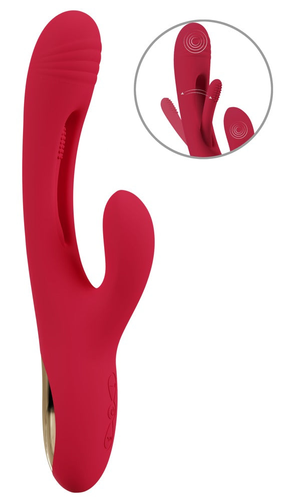 Sweet Smile rabbit vibrator med fleksibel klitorisstimulator og 7 vibrationer