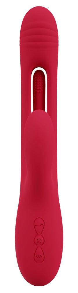 Sweet Smile rabbit vibrator med rillet hoved og 7 interne vibrationsmodes