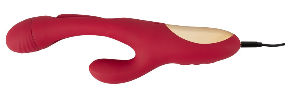 Rabbit vibrator med nubret Flicking Tongue og 7 rytmiske modes
