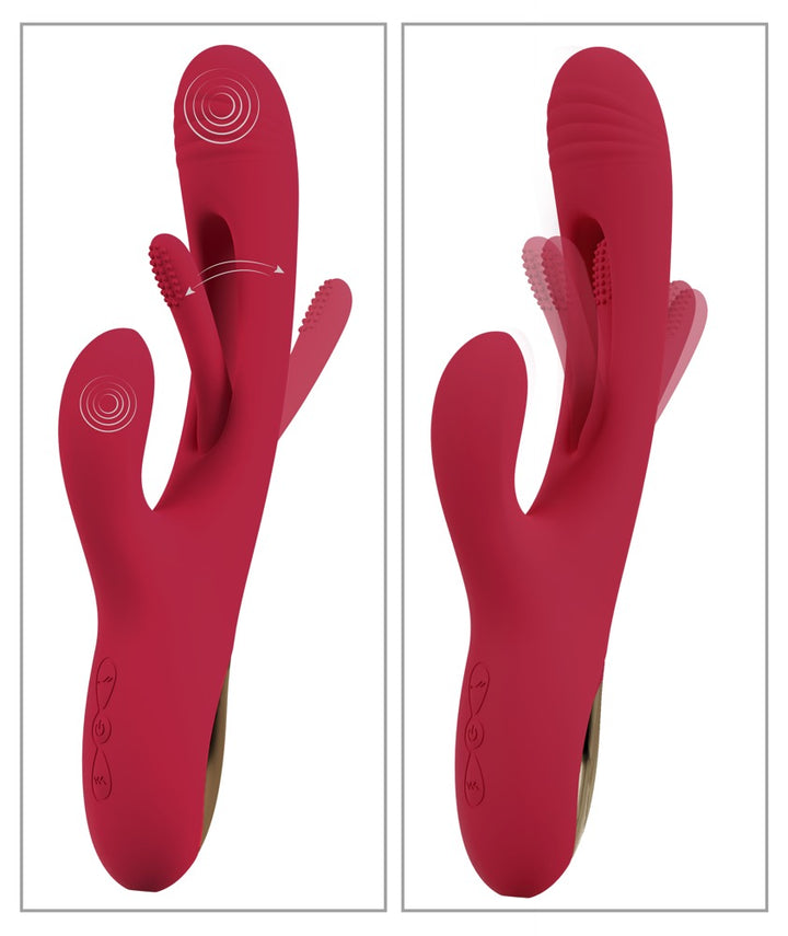 Sweet Smile genopladelig rabbit vibrator med USB-opladningskabel