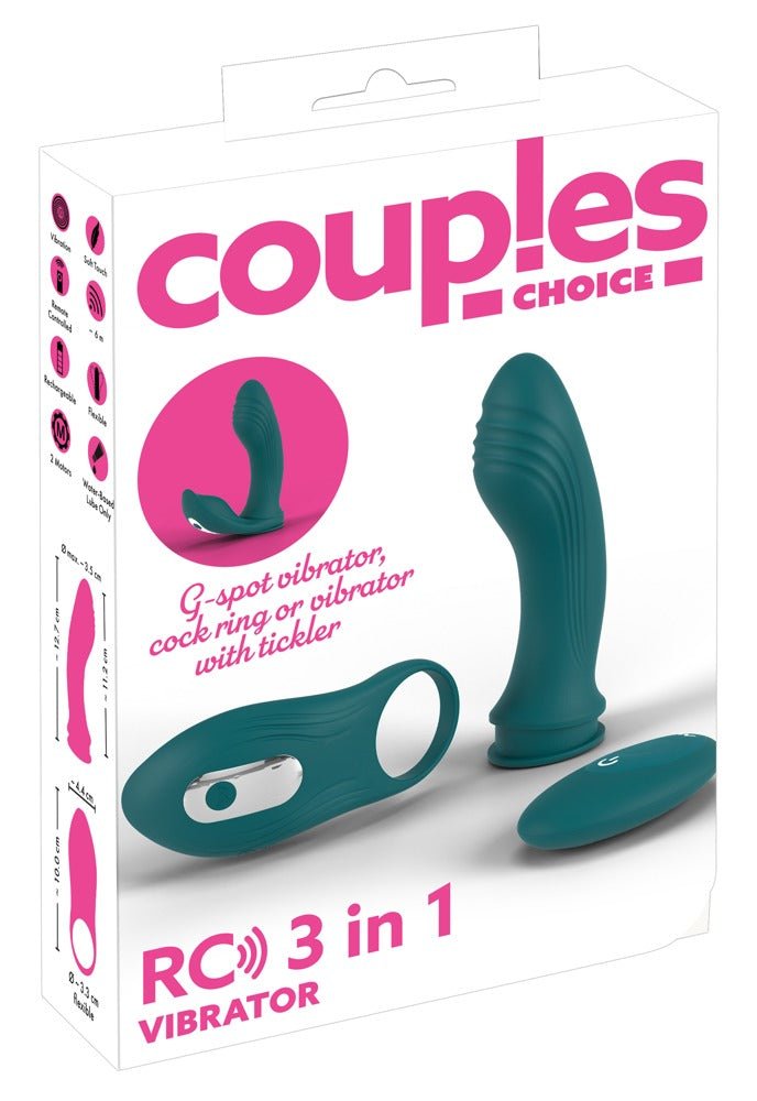 RC 3-in-1 Vibrator – Tre Pleasure-Oplevelser i Ét Legetøj
