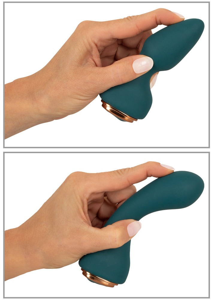 Fjernstyret mini vibrator sæt i blød silikone