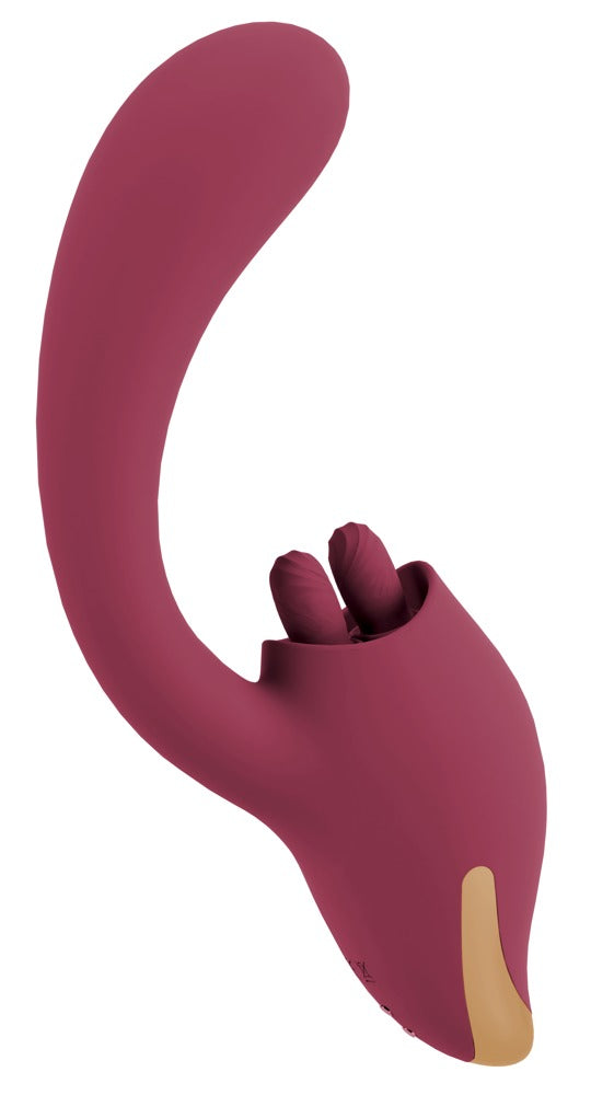 Javida 2 Function Vibrator med Dobbelt Tunge