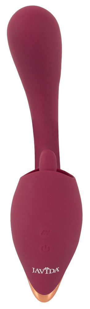 Javida 2 Function Vibrator med Dobbelt Tunge