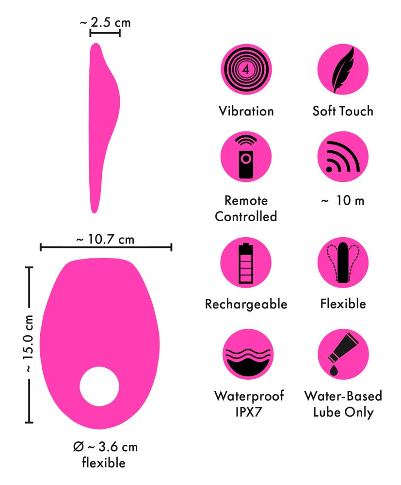 RC Multi-Function Grinding Cushion – Fleksibel Vibropude til Solo & Par | Couples Choice