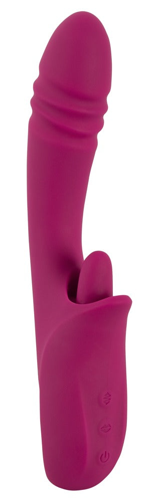 Javida Licking &amp; Thrusting Vibrator med Vibro-tunge