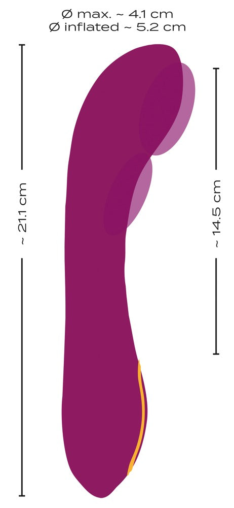 Oppustelig G-Spot Vibrator – Justérbar Fylde & Præcis Stimulation - EternaNordic