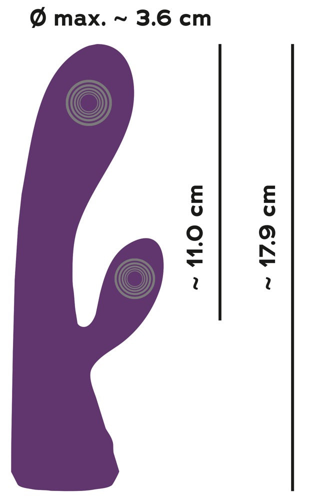 SUPER SOFT Double-Layer Rabbit Vibrator – Silkeagtig, Fleksibel & Ekstremt Intens - EternaNordic