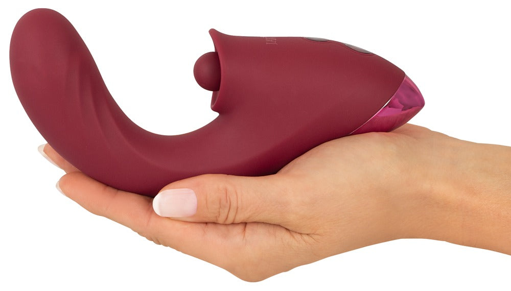 Buet G-punkt vibrator i silkeblød silikone
