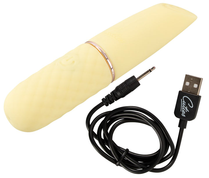 Kompakt USB-opladelig vibrator til ydre stimulation